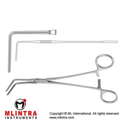 Lees Atrauma Bronchus Clamp Angled 90° Stainless Steel, 23 cm - 9"